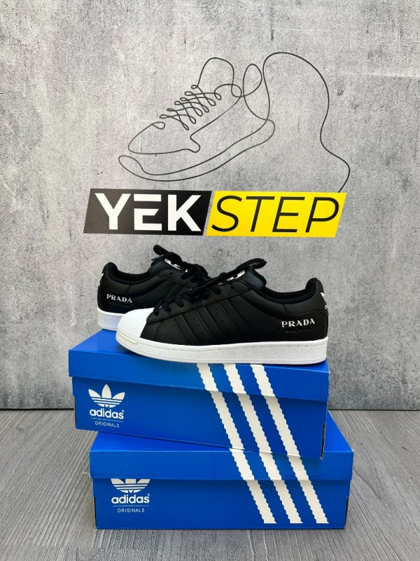 Adidas Süperstar Prada Siyah-Beyaz